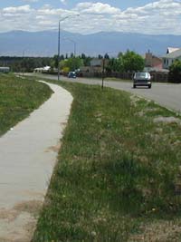 Buffer between street and sidewalk