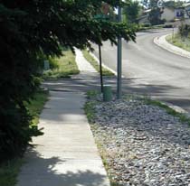 Sidewalk obstruction